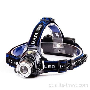 Zoom poderoso farol 10W T6 LED Blacklight Headlamp